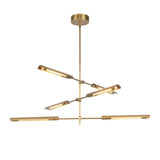 Linden 6 Light LED Chandelier  42", Aged Brass