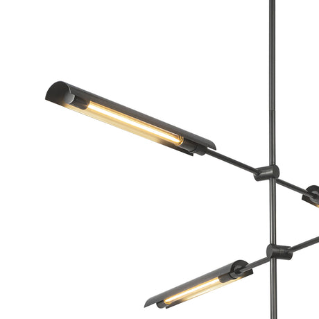 Linden 6 Light LED Chandelier 42", Urban Bronze