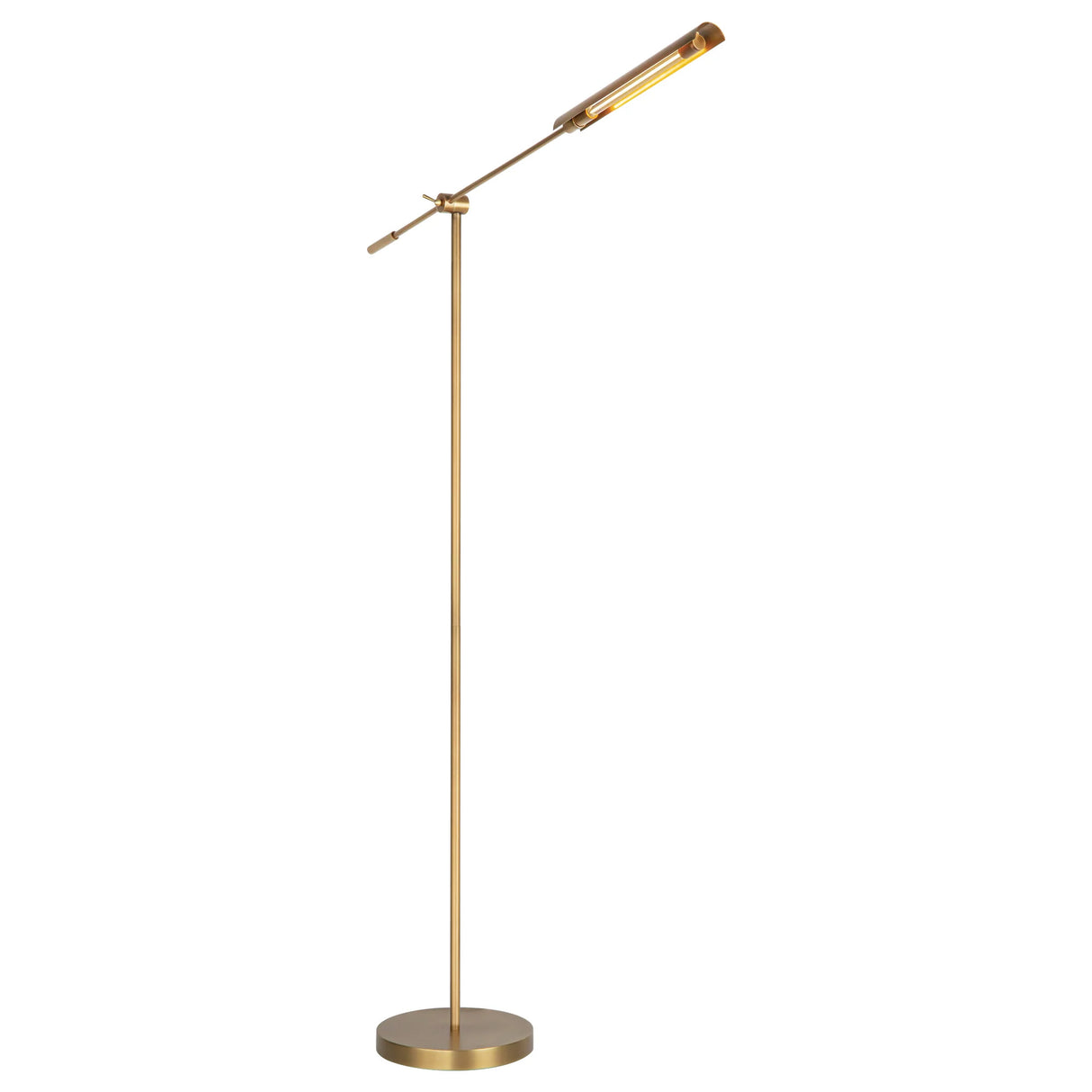 Linden LED Floor Lamp 55", Aged Brass