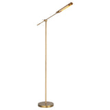 Linden LED Floor Lamp 55", Aged Brass