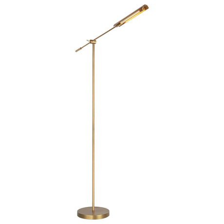 Linden LED Floor Lamp 55", Aged Brass