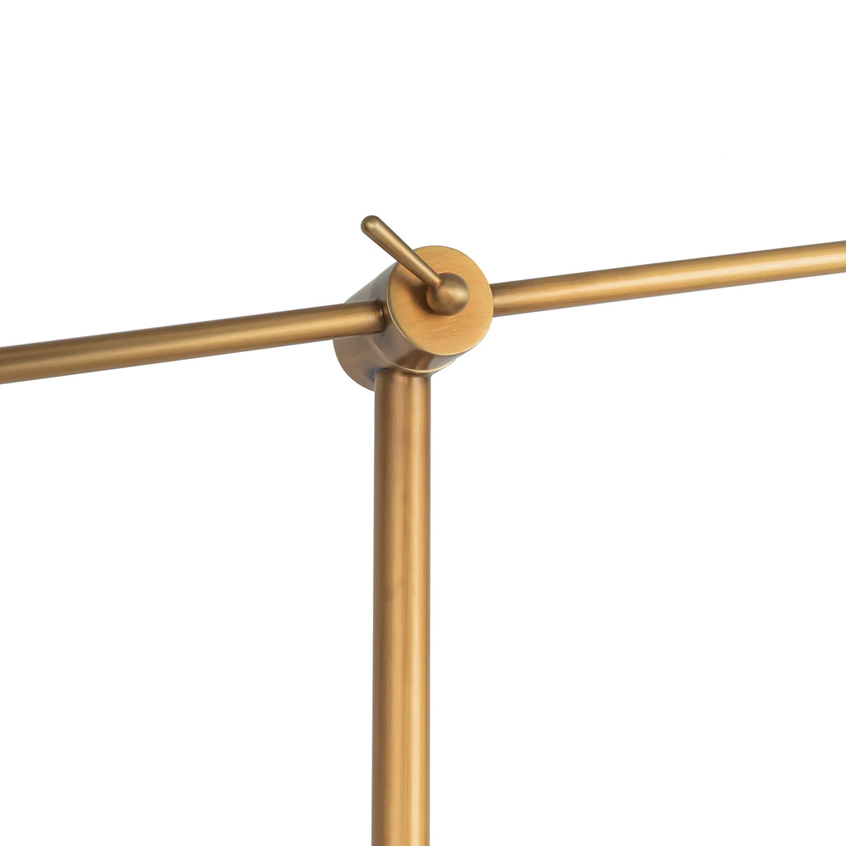 Linden LED Floor Lamp 55", Aged Brass