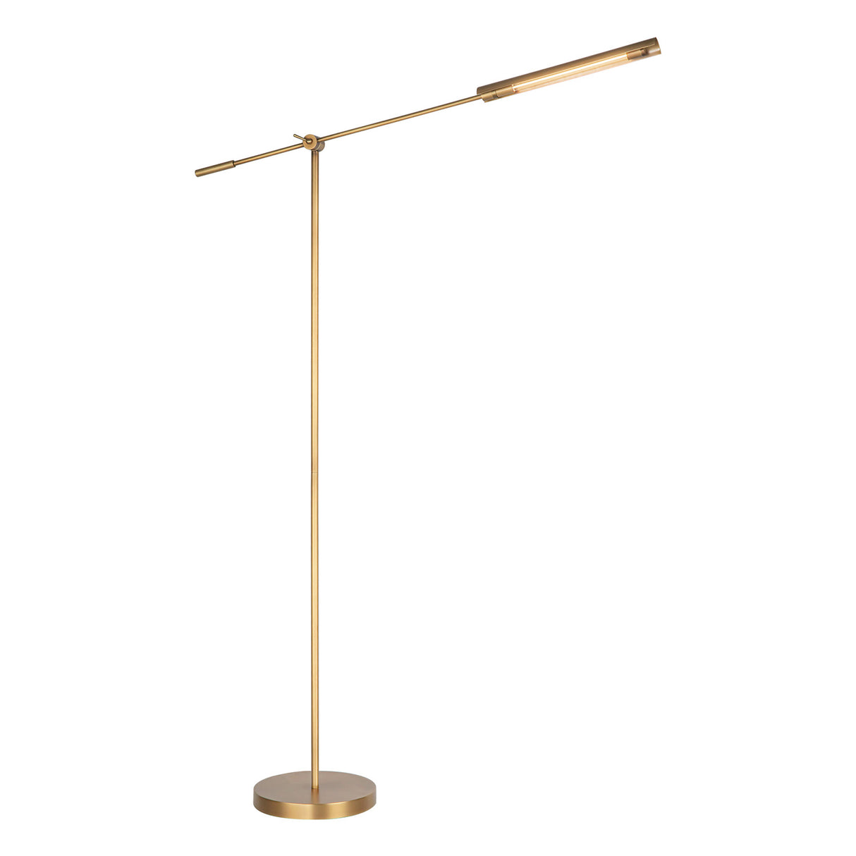 Linden LED Floor Lamp 55", Aged Brass