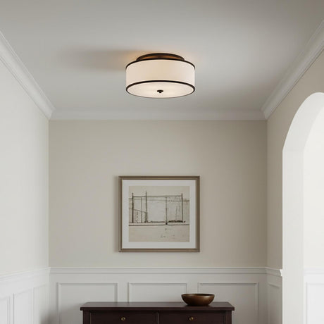 Walker Medium Flush Mount 20", Old Bronze
