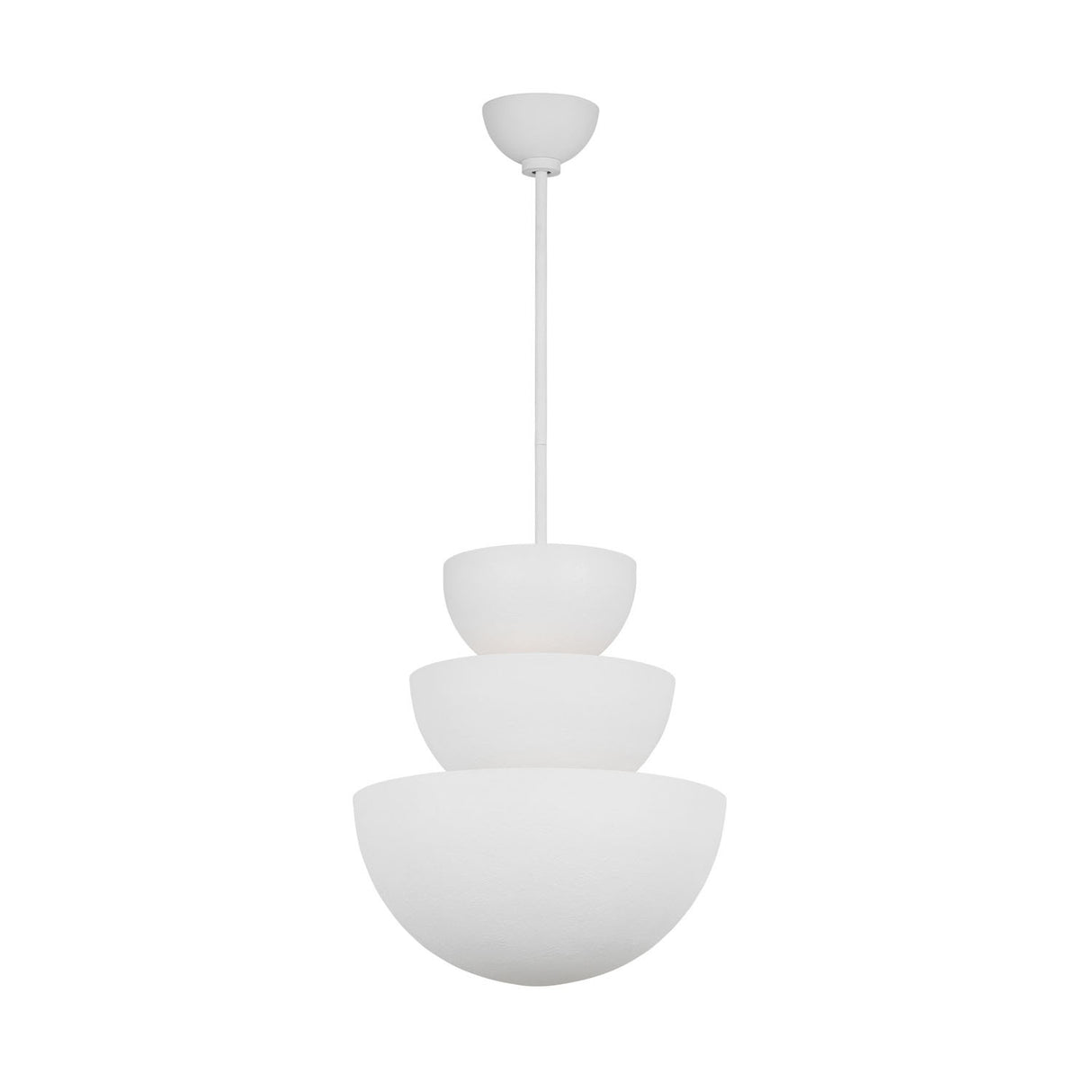 Verity Pendant 18", Textured White