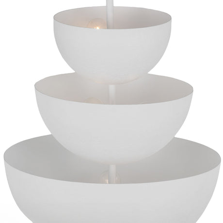 Verity Pendant 18", Textured White