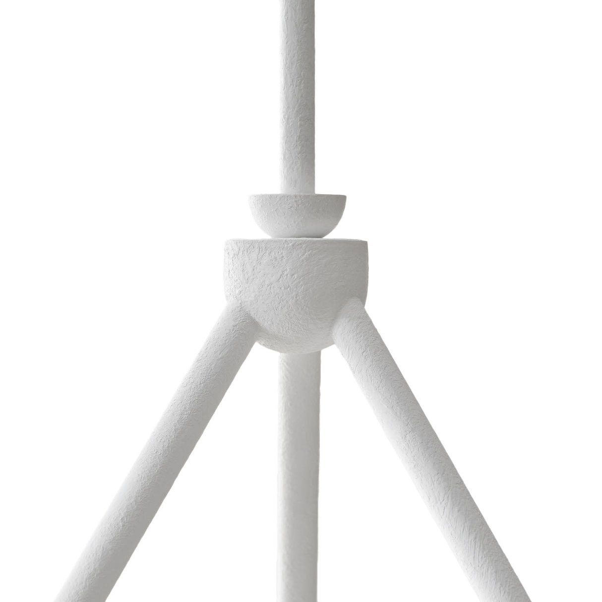 Veda 3 Light Chandelier 26", Textured White