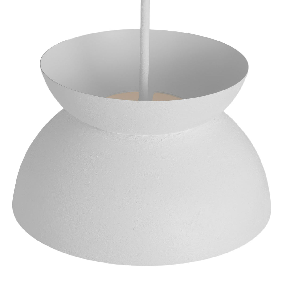 Varo Pendant 15", Textured White