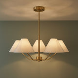 Wallace 5 Light Chandelier 30" for Transitional home with Green Walls