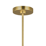 Thayer 6 Light Chandelier 24", Modern Brass