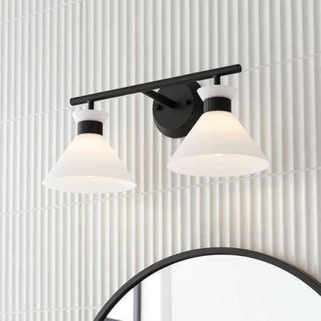 Issa 2 Light Vanity, Matte Black