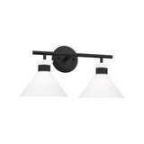 Issa 2 Light Vanity, Matte Black