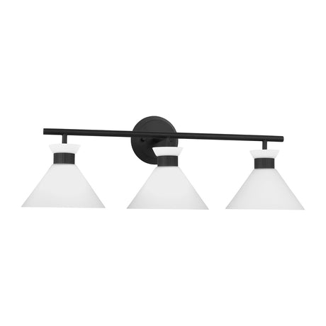 Issa 3 Light Vanity, Matte Black
