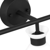 Issa 3 Light Vanity, Matte Black