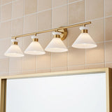 Issa 4 Light Vanity, Satin Brass