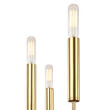 Thayer 9 Light Chandelier 30", Modern Brass