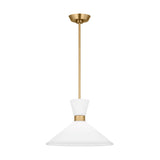 Issa Pendant 15", Satin Brass