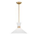 Issa Pendant 15", Satin Brass