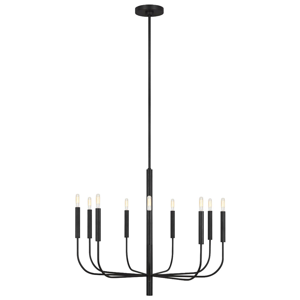 Thayer 9 Light Chandelier 30", Antique Iron