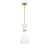 Issa Pendant 8", Satin Brass