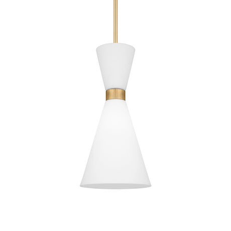 Issa Pendant 8", Satin Brass