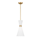 Issa Pendant 8", Satin Brass