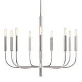 Thayer 9 Light Chandelier 30", Polished Nickel