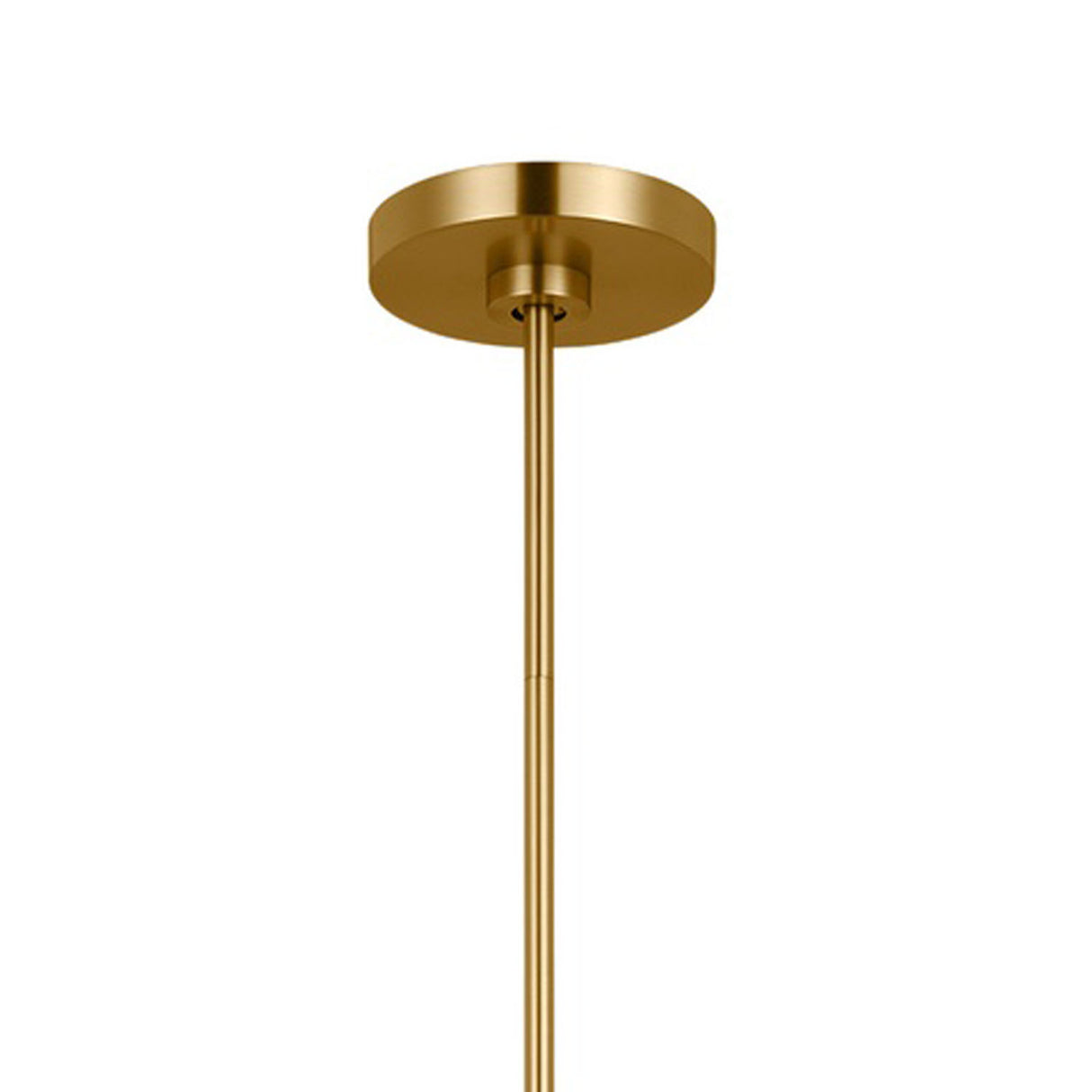 Odelia Medium Pendant 22", White and Brass