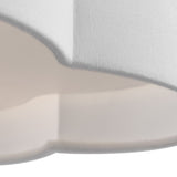 Odelia Flush Mount 14", White and Brass