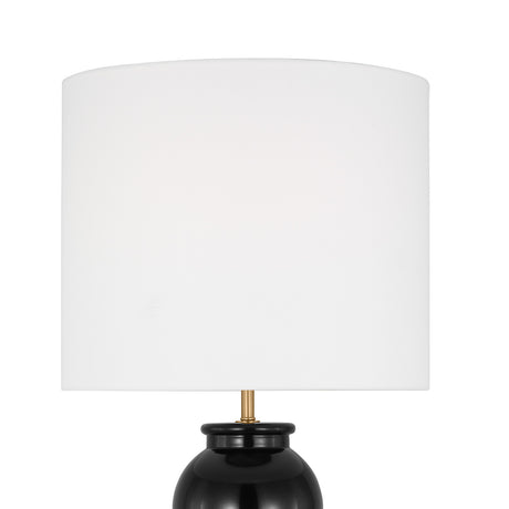 Truett Table Lamp 27", Glossy Black