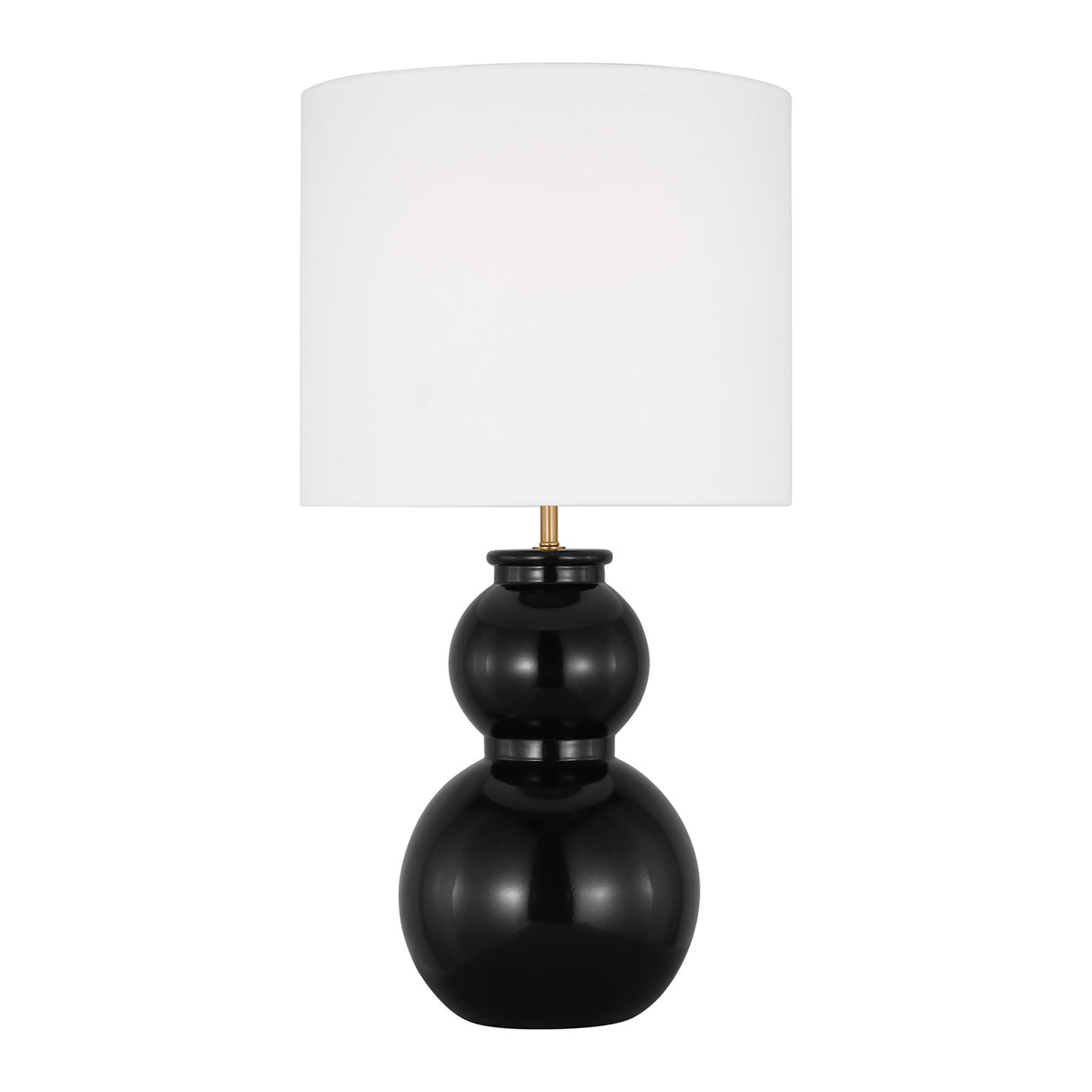 Truett Table Lamp 27", Glossy Black