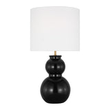 Truett Table Lamp 27", Glossy Black