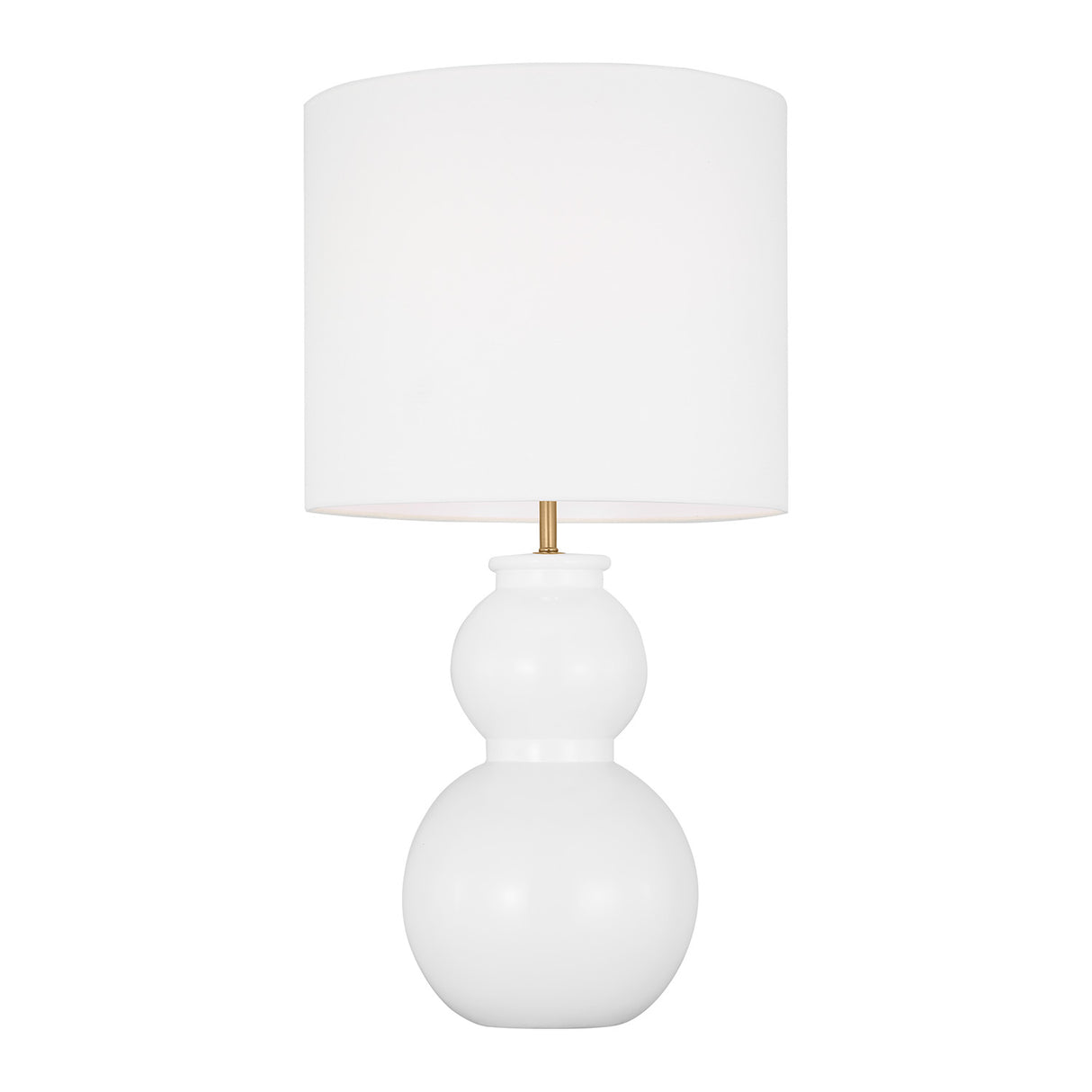 Truett Table Lamp 27", Glossy White