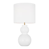 Truett Table Lamp 27", Glossy White