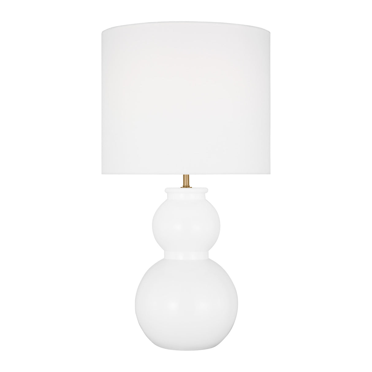 Truett Table Lamp 27", Glossy White