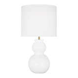 Truett Table Lamp 27", Glossy White