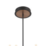 Roscoe 12 Light LED Chandelier 29", Black and Brass