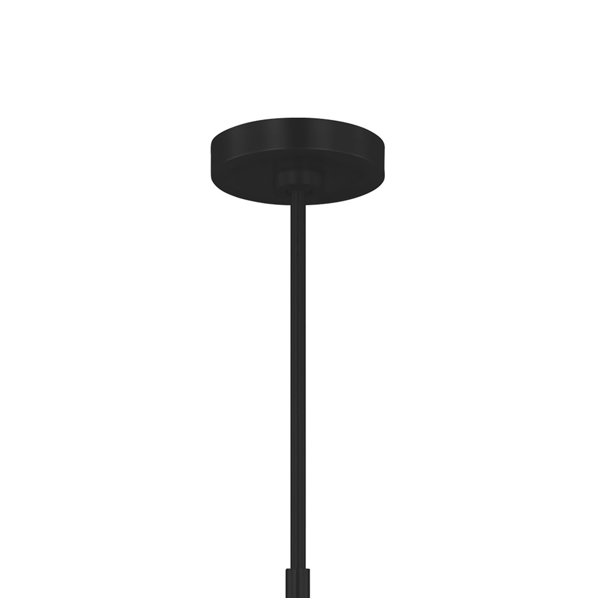 Wallace 6 Light Chandelier 38", Matte Black