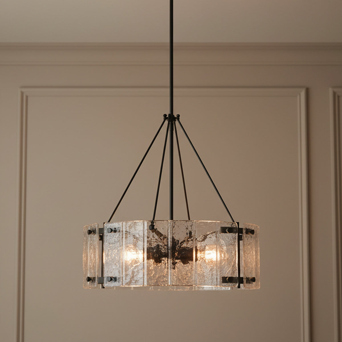 Winslow Chandelier 24" for Transitional home with Beige walls