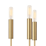 Thayer 15 Light Two-Tier Chandelier 49", Modern Brass