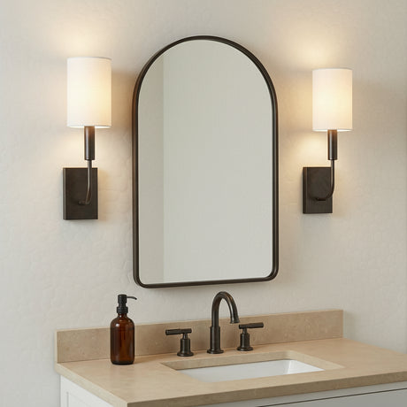 Thayer Wall Sconce 14" for Transitional home with White Textured walls