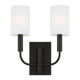 Thayer Double Wall Sconce 14", Antique Iron