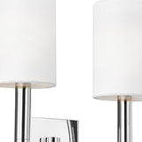 Thayer Double Wall Sconce 14", Polished Nickel