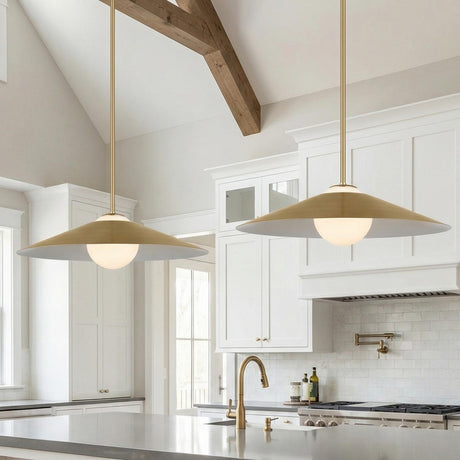 Braxton Pendant 24", Satin Brass