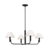 Altair 4 Light Chandelier 34", Aged Iron