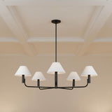Altair 5 Light Chandelier 40", Aged Iron