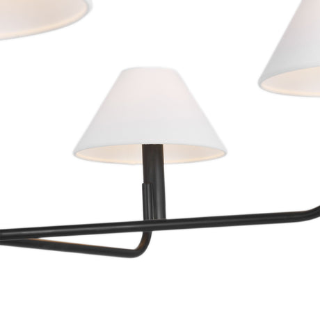 Altair 5 Light Chandelier 40", Aged Iron