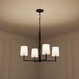 Andrew 4 Light Chandelier 27", Aged Iron