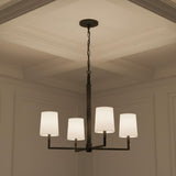 Andrew 4 Light Chandelier 27", Aged Iron