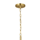 Andrew 4 Light Chandelier 36", Modern Brass